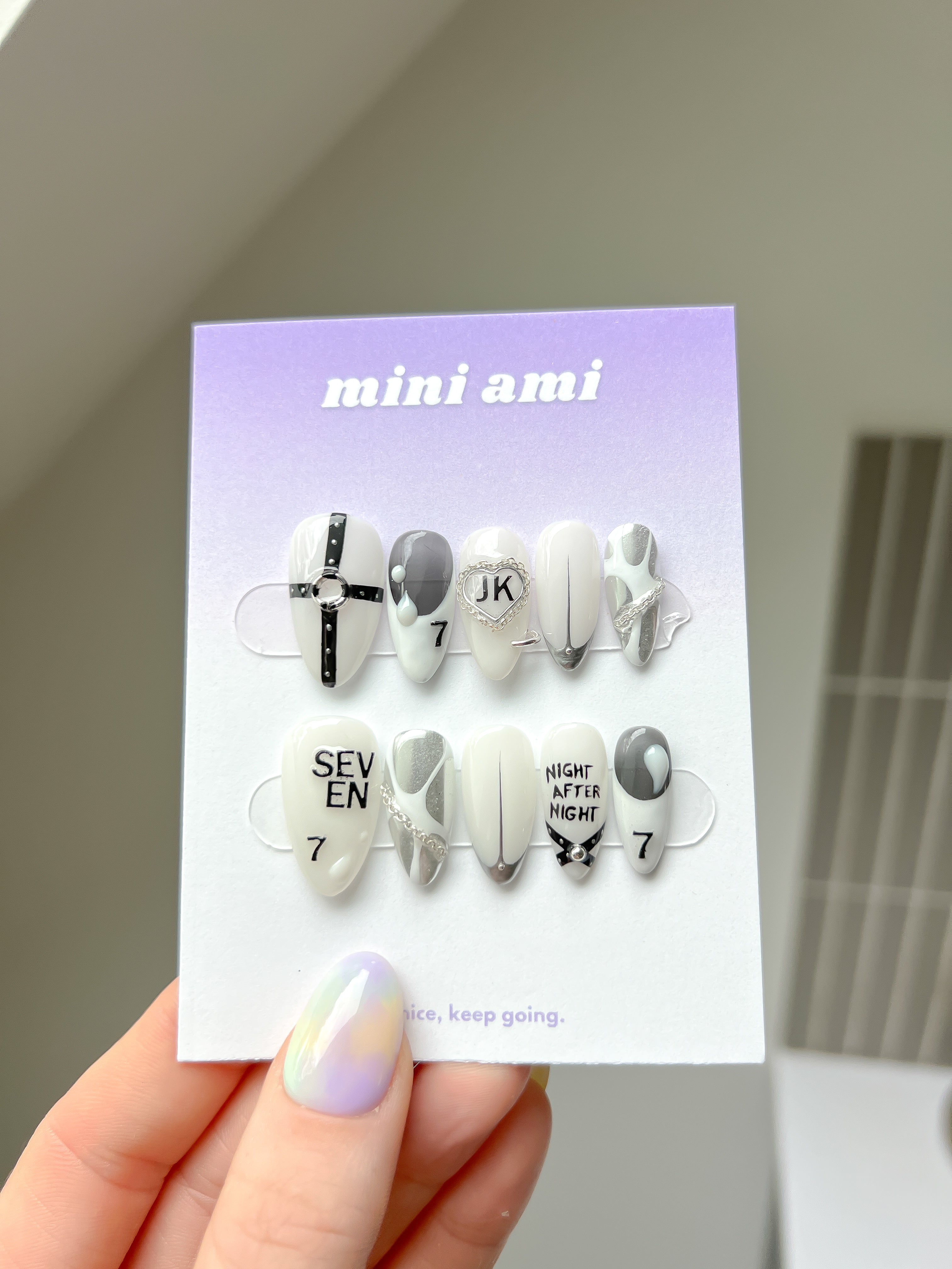 100% gel and 100% hand painted, Mini Ami nails are as strong as