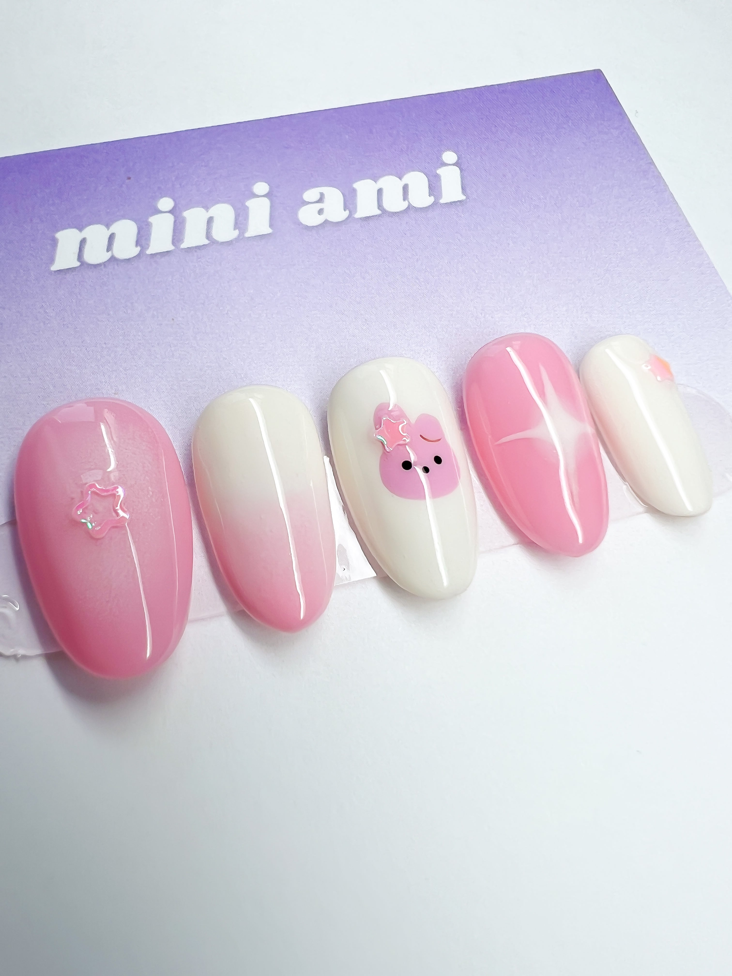 100% gel and 100% hand painted, Mini Ami nails are as strong as